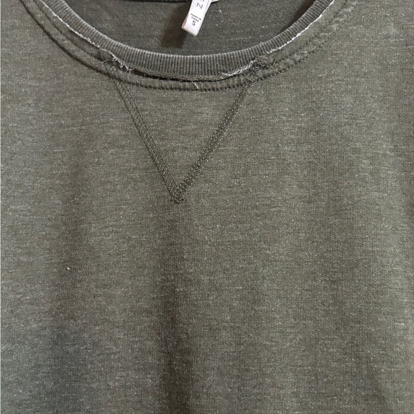 Z Supply Sage Green Relaxed Sweatshirt oversized best fit M to L - Picture 4 of 12